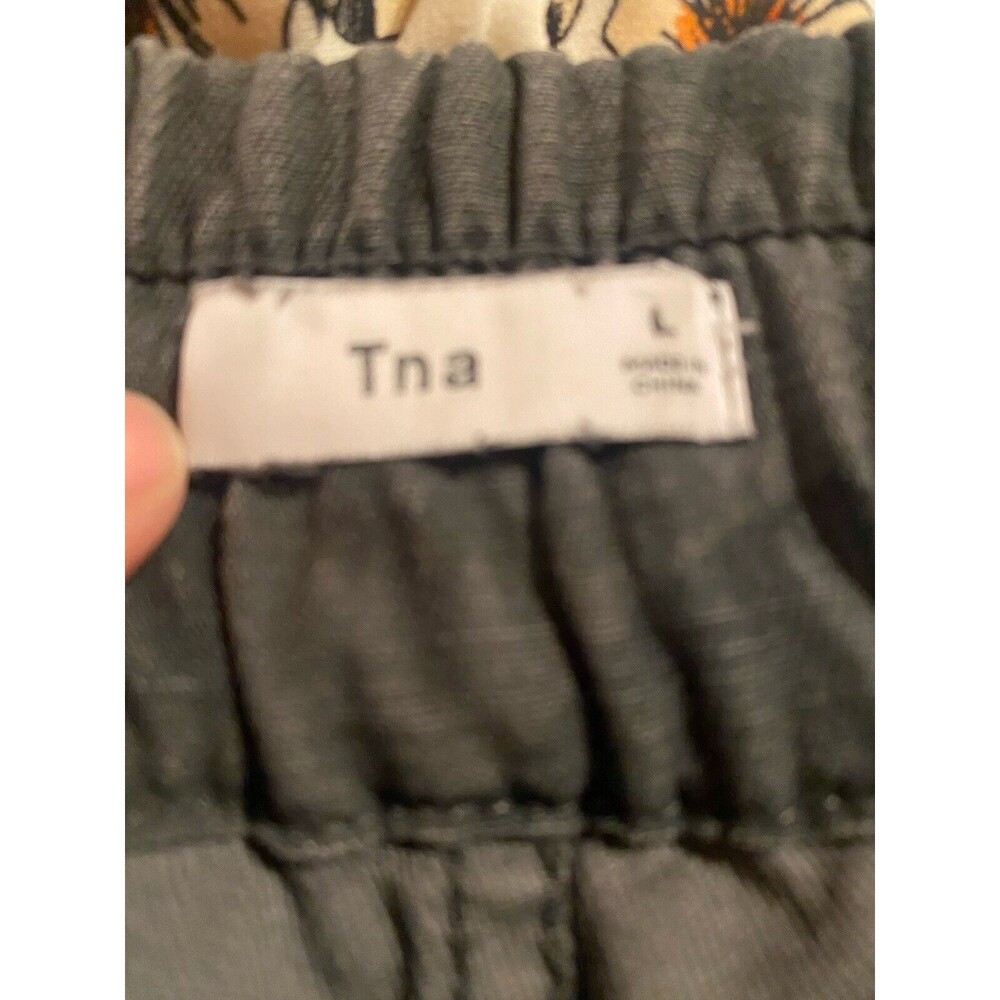 Aritzia Tna Camo Alix Joggers Pants Zipper Pockets Drawstring Waist Size L - Picture 5 of 5